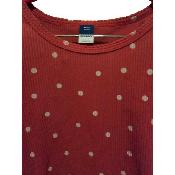 Girls Old Navy Dot Short Sleeve Shirt Size M 8 - Picture 2 of 4
